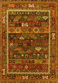 Oriental Yellow Industrial Rug, urb2348yw