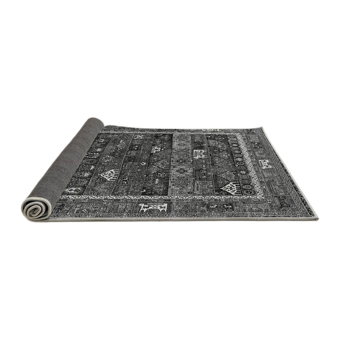 Sideview of Oriental Gray Industrial Rug, urb2348gry
