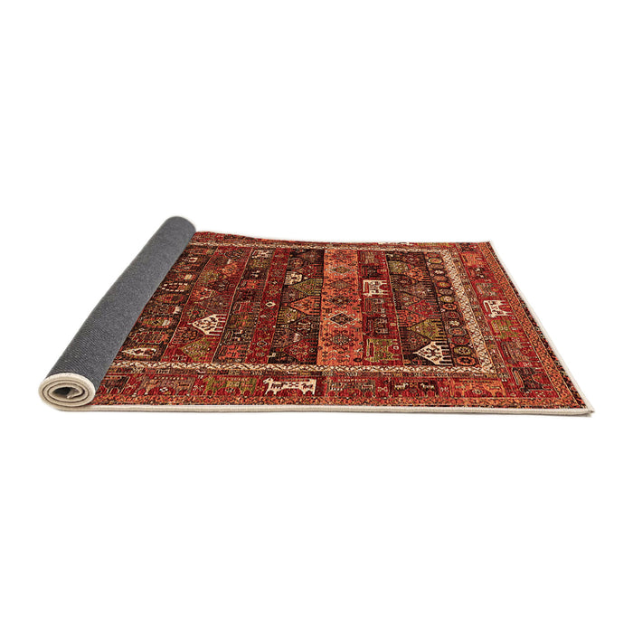 Sideview of Oriental Orange Industrial Rug, urb2348org