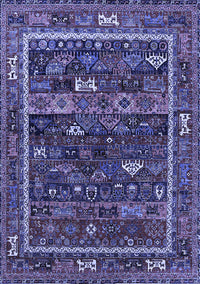 Oriental Blue Industrial Rug, urb2348blu