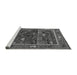 Sideview of Machine Washable Oriental Gray Industrial Rug, wshurb2348gry