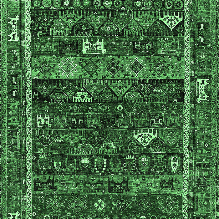 Oriental Emerald Green Industrial Rug, urb2348emgrn