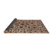 Sideview of Mid-Century Modern Red Brown Oriental Rug, urb2349