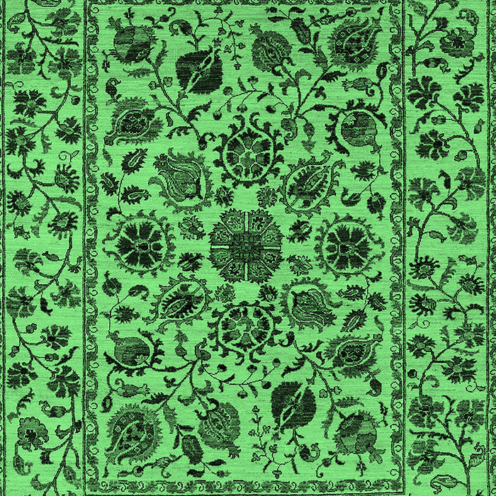 Oriental Emerald Green Industrial Rug, urb2349emgrn