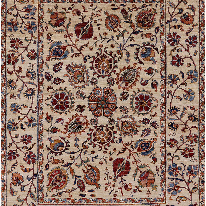 Mid-Century Modern Red Brown Oriental Rug, urb2349