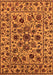 Machine Washable Oriental Orange Industrial Area Rugs, wshurb2349org