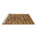 Sideview of Machine Washable Oriental Brown Industrial Rug, wshurb2349brn