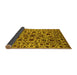 Sideview of Oriental Yellow Industrial Rug, urb2349yw