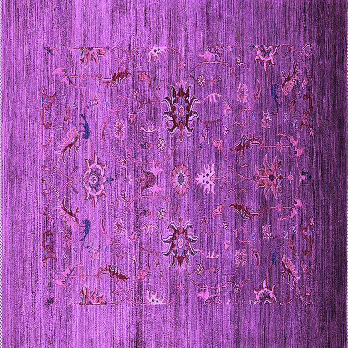 Square Machine Washable Oriental Purple Industrial Area Rugs, wshurb2350pur
