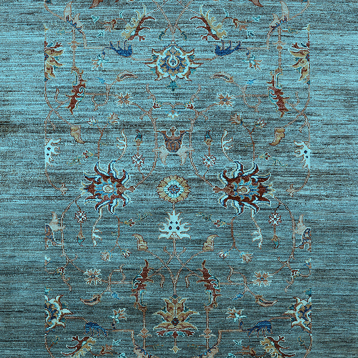 Oriental Light Blue Industrial Rug, urb2350lblu