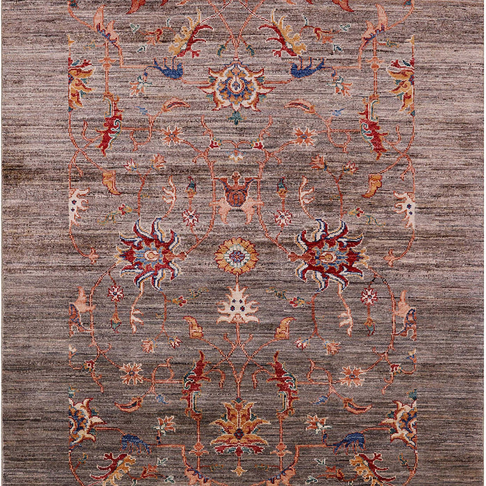 Machine Washable Industrial Modern Sepia Brown Rug, wshurb2350