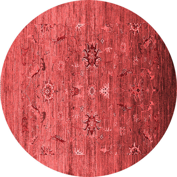 Machine Washable Oriental Red Industrial Rug, wshurb2350red