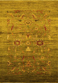 Oriental Yellow Industrial Rug, urb2350yw