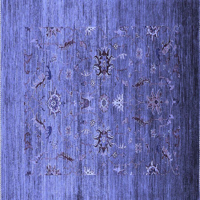 Square Oriental Blue Industrial Rug, urb2350blu