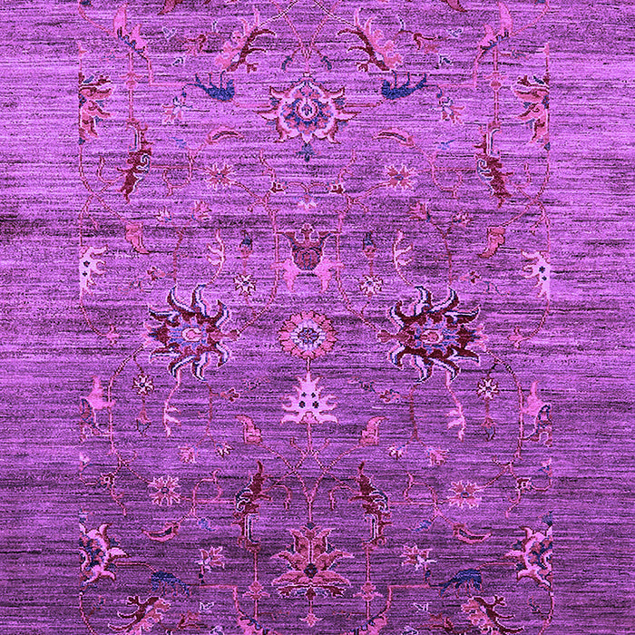 Machine Washable Oriental Purple Industrial Area Rugs, wshurb2350pur