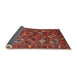 Sideview of Mid-Century Modern Red Oriental Rug, urb2351