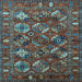 Square Oriental Light Blue Industrial Rug, urb2351lblu