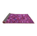 Sideview of Oriental Purple Industrial Rug, urb2351pur