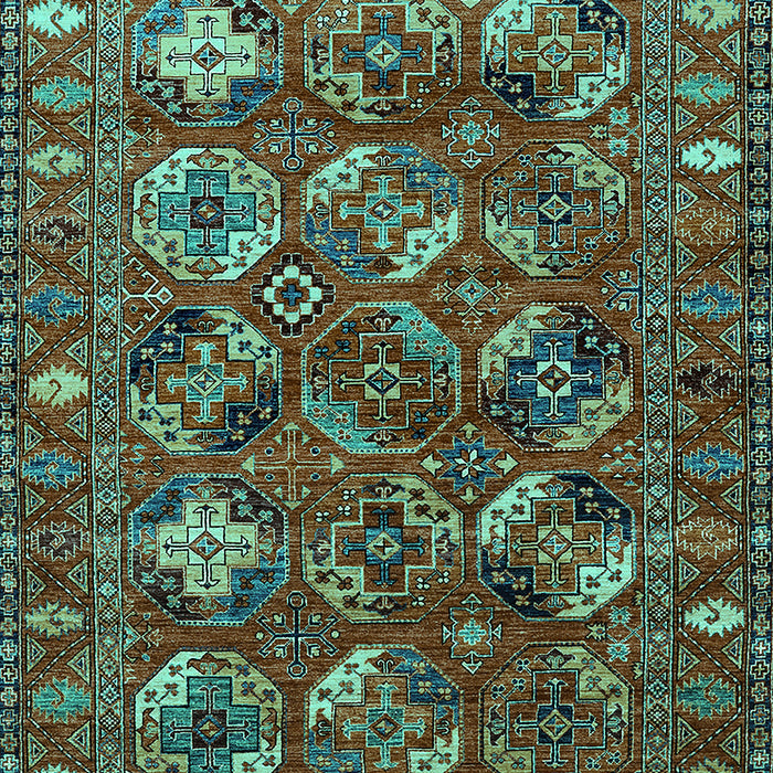 Oriental Turquoise Industrial Rug, urb2351turq