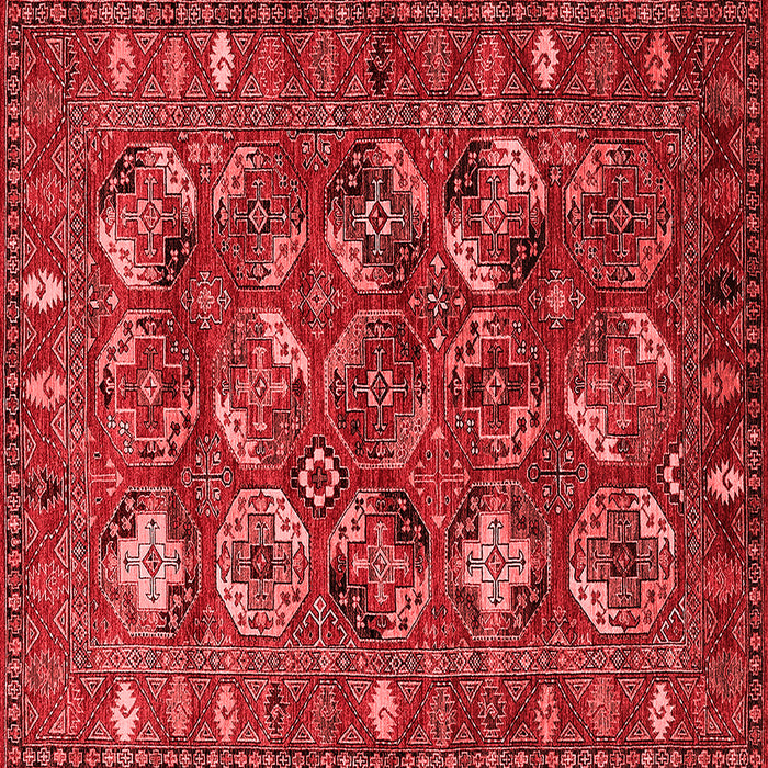 Machine Washable Oriental Red Industrial Rug, wshurb2351red