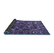 Sideview of Oriental Blue Industrial Rug, urb2351blu