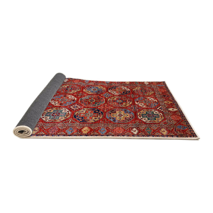 Sideview of Mid-Century Modern Red Oriental Rug, urb2352