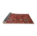 Sideview of Mid-Century Modern Red Oriental Rug, urb2352