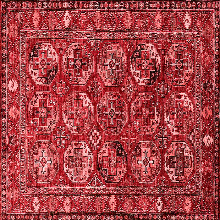 Machine Washable Oriental Red Industrial Rug, wshurb2352red