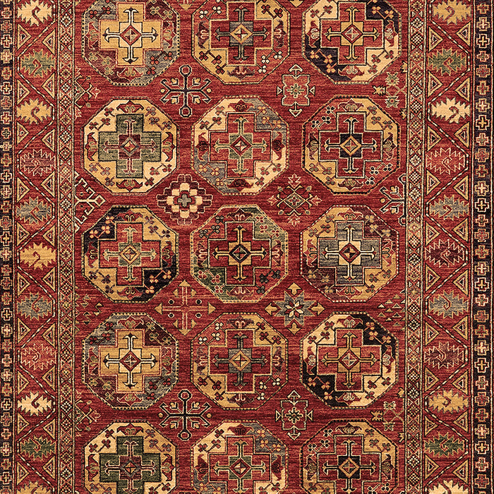Machine Washable Oriental Brown Industrial Rug, wshurb2352brn