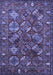 Machine Washable Oriental Blue Industrial Rug, wshurb2352blu