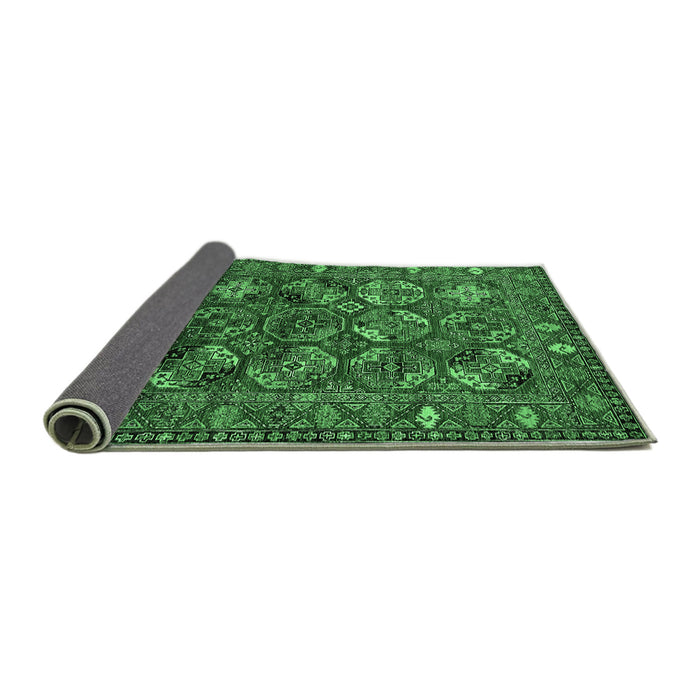 Sideview of Oriental Emerald Green Industrial Rug, urb2352emgrn