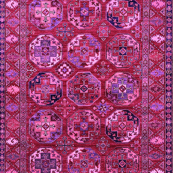Machine Washable Oriental Pink Industrial Rug, wshurb2352pnk