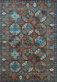 Oriental Light Blue Industrial Rug, urb2352lblu