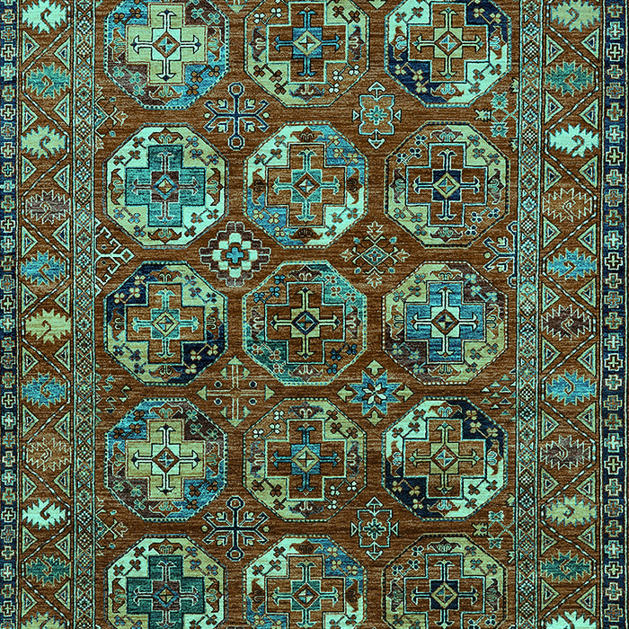 Oriental Turquoise Industrial Rug, urb2352turq