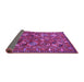 Sideview of Oriental Purple Industrial Rug, urb2352pur