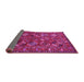 Sideview of Oriental Pink Industrial Rug, urb2352pnk