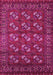 Machine Washable Oriental Pink Industrial Rug, wshurb2353pnk