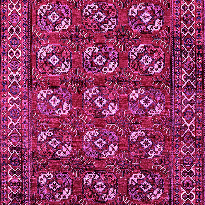 Machine Washable Oriental Pink Industrial Rug, wshurb2353pnk
