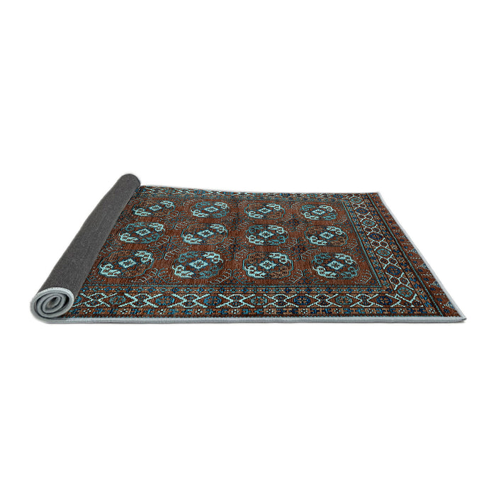 Sideview of Oriental Light Blue Industrial Rug, urb2353lblu