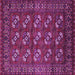 Square Oriental Purple Industrial Rug, urb2353pur