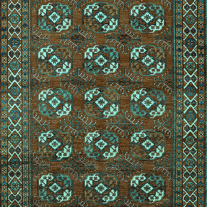 Oriental Turquoise Industrial Rug, urb2353turq