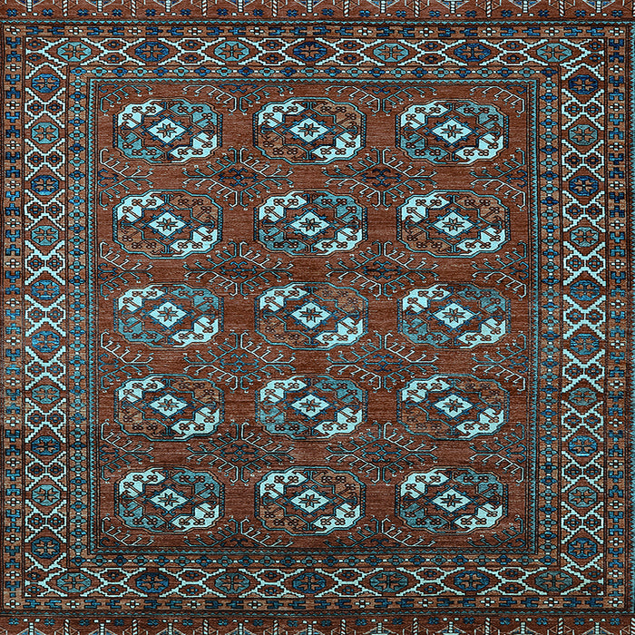 Square Oriental Light Blue Industrial Rug, urb2353lblu