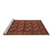 Sideview of Machine Washable Oriental Brown Industrial Rug, wshurb2353brn