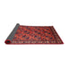 Sideview of Mid-Century Modern Cranberry Red Oriental Rug, urb2354