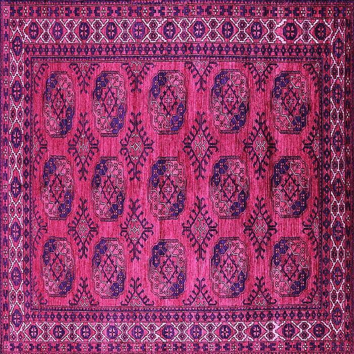 Square Oriental Pink Industrial Rug, urb2354pnk