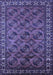 Machine Washable Oriental Blue Industrial Rug, wshurb2354blu