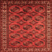 Square Oriental Orange Industrial Rug, urb2354org