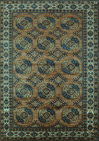 Oriental Turquoise Industrial Rug, urb2354turq