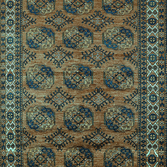 Oriental Turquoise Industrial Rug, urb2354turq