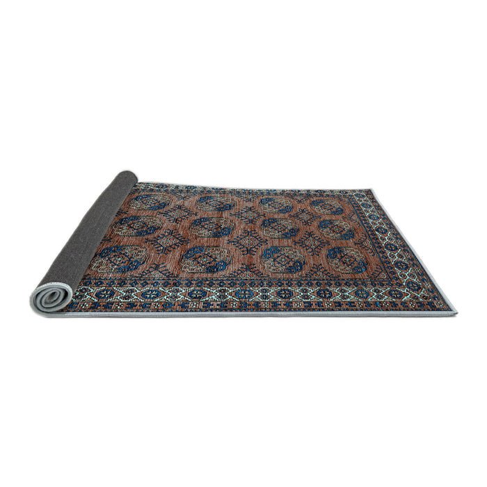Sideview of Oriental Light Blue Industrial Rug, urb2354lblu